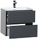 Aquanet Тумба с раковиной "Алвита 60" серый антрацит – фотография-13