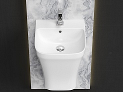 Ceramicanova Раковина моноблок Dion 36/40 CN6067 белая – фотография-3