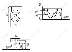 Vitra Унитаз подвесной Sunrise 5384B003-6061 с микролифтом – фотография-4