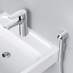 Am.Pm Смеситель для раковины Gem F90A03000 с гигиеническим душем – фотография-4