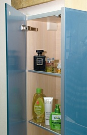 Misty Пенал для ванной Джулия 40 R синий – фотография-6