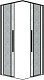 Grossman  Душевой уголок Galaxy 80x80x195 профиль черный матовый стекло шиншилла – фотография-13