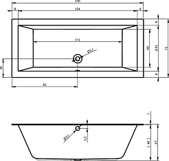 Riho Акриловая ванна Lugo Velvet 170x75 – фотография-2
