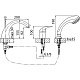  Смеситель "Atlanta 2404800" на борт ванны – картинка-6