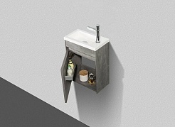 BelBagno Мебель для ванной Pietra mini 40 L Stucco Cemento, TCH – фотография-13
