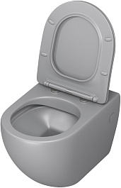 Grossman Унитаз подвесной Color GR-4411GLMS светло-серый матовый – фотография-3