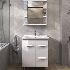 Vigo Мебель для ванной Nova 700-1-2 белая – фотография-1