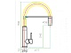 Zorg Смеситель для кухни с гибкой вытяжной лейкой "SZR-2141 MASTER" – фотография-4