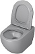 Grossman Унитаз подвесной Color GR-4411GLMS светло-серый матовый – картинка-13