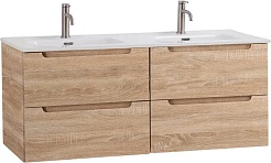 BelBagno Тумба с раковиной Etna 120 подвесная Rovere Bianco – фотография-1