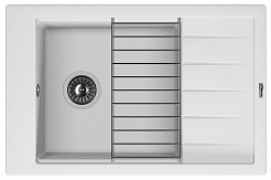 Florentina Мойка гранитная Липси 780Р с крылом жасмин – фотография-1