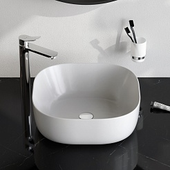 Am.Pm Мебельная накладная раковина Func 43 белая глянцевая – фотография-6