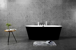 BelBagno Акриловая ванна BB200-1700-800-NERO 170x80 – фотография-3