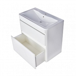 Style Line Тумба с раковиной подвесная Атлантика 90, Люкс антискрейч, PLUS – фотография-3