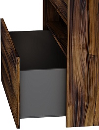 Am.Pm Мебель для ванной Func 80 подвесная темное дерево – фотография-9