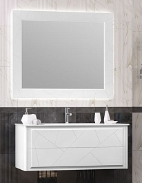 Opadiris Мебель для ванной Луиджи 120 подвесная белая матовая – фотография-1