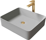 Grossman Раковина накладная Color 48 GR-3016GM серая матовая