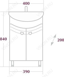 Onika Тумба с раковиной Манго 40.11 – фотография-4