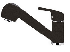 Florentina Смеситель "Сигма AV" черный для кухонной мойки – фотография-1