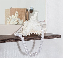 Бриклаер Зеркало для ванной Севилья 90 венге мали/песок – фотография-4