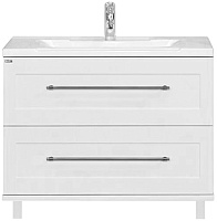 Misty Тумба с раковиной Марта 100 напольная белая