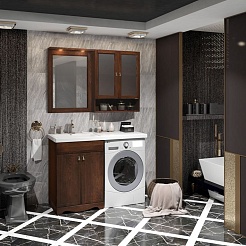 Opadiris Тумба с раковиной Клио 120 L орех антикварный – фотография-3