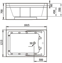 Gemy Акриловая ванна G9061 B L – фотография-4