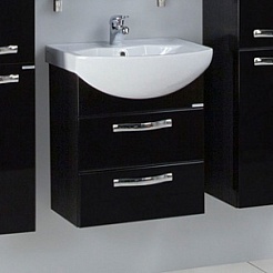 Акватон Тумба с раковиной "Ария 50" М черная – фотография-5