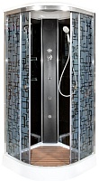 DTO Душевая кабина BМ1510 BLACK с гидромассажем