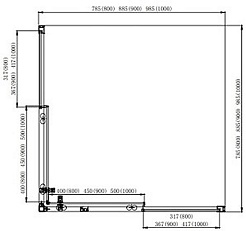 Aquatek Душевой уголок Ария 90x90 AQ ARI KV 09020CH профиль хром стекло прозрачное – фотография-11