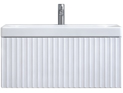 Velvex Тумба под раковину Compo 80.1Y белый глянец – фотография-1