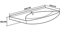 Runo Мебель для ванной Барселона 65 – фотография-5
