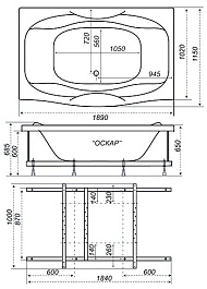 Triton Акриловая ванна Оскар – фотография-6