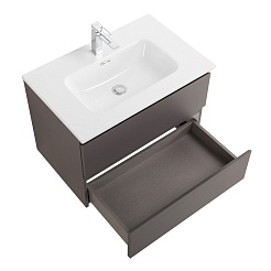 BelBagno Тумба с раковиной Kraft 60 подвесная Темно-Серый матовый с раковиной BB600ETL – фотография-8
