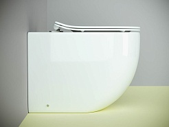 Ceramicanova Напольный приставной унитаз Metropol Rimless CN4004 белый – фотография-9