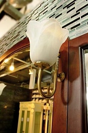 Demax Мебель для ванной "Париж 135" вишня (172018) – фотография-4