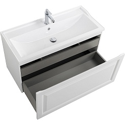 Cezares Тумба под раковину Giubileo 100 подвесная bianco lucido – фотография-6