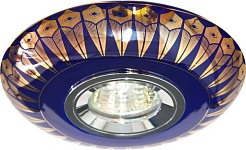 Feron Встраиваемый светильник С2727 золото, синий – фотография-1