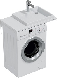 СанТа Раковина под стиральную машину Юпитер 80x50 R белая – фотография-2