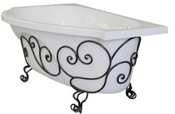 Эстет Кованная подставка Грация L (цвет патина) – фотография-1