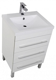 Aquanet Мебель для ванной Верона 58 белая напольная (230310) – фотография-3