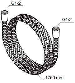 Damixa Душевой шланг 760400200 1750 мм – фотография-2