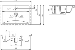 Onika Мебель для ванной Айленд 60 графит/дуб крафт – фотография-18