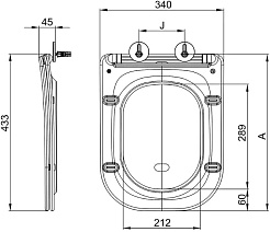 Esbano Сиденье для унитаза Gartez белое – фотография-3