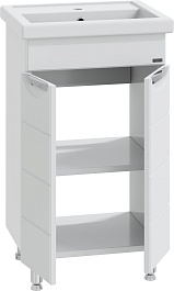 СанТа Мебель для ванной Родос 50 L белая – фотография-6