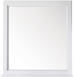 ASB-Woodline Мебель для ванной Гранда 85, белый (патина серебро), массив ясеня – фотография-8