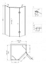 Grossman  Душевой уголок Style GR-8090 – фотография-3
