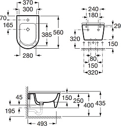 Roca Биде подвесное Inspira round 357525000 – фотография-4