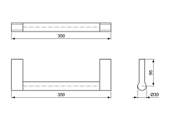 Ideal Standard Поручень Connect 35 см – фотография-2