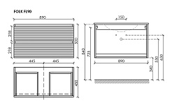 Sancos Тумба с раковиной Folk 90 bianco раковина Element 91 CN7002 – фотография-7
